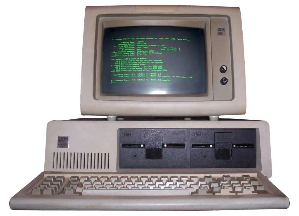 IBM PC Model 5150 (1981) - CC Wikimedia Commons