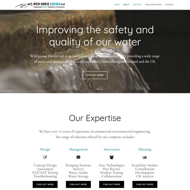 Wild Goose Enviro Ltd. - a mobile responsive website designed by Pagecrafted