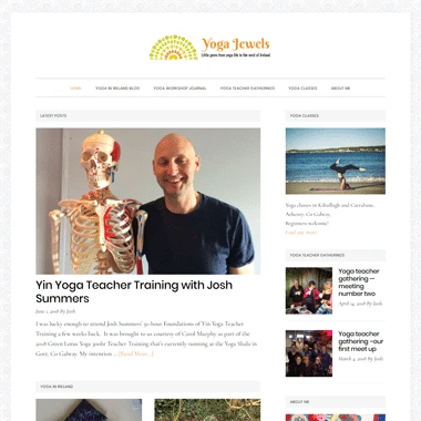 Yoga Jewels - A mobile responsive website designed by Pagecrafted